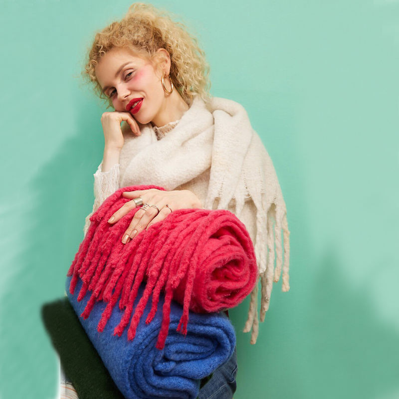 Shawl Wrap Winter - Tasarımcı marka kadın kış eşarp bayanlar