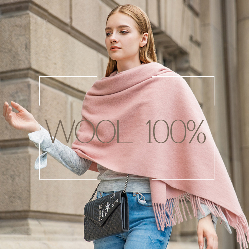 Shawl Wrap Winter - Yün Kış Eşarp Kadın Moda Şal